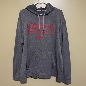 Adidas Climilite Nebraska Football Hoodie